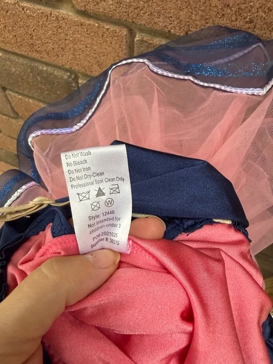 Weissman Pink and Navy Sparkle Tutu Dance Costume Size SC - Picture 8 of 9